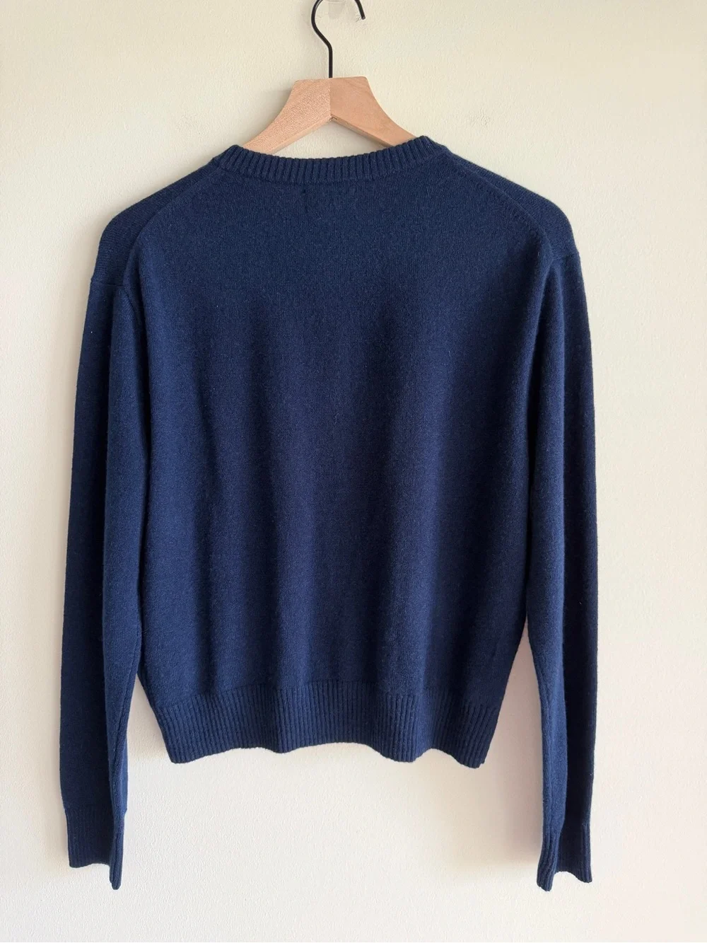 J.Crew Perfect Cashmere Cardigan Navy 100% Cashmere Size M NWT $178